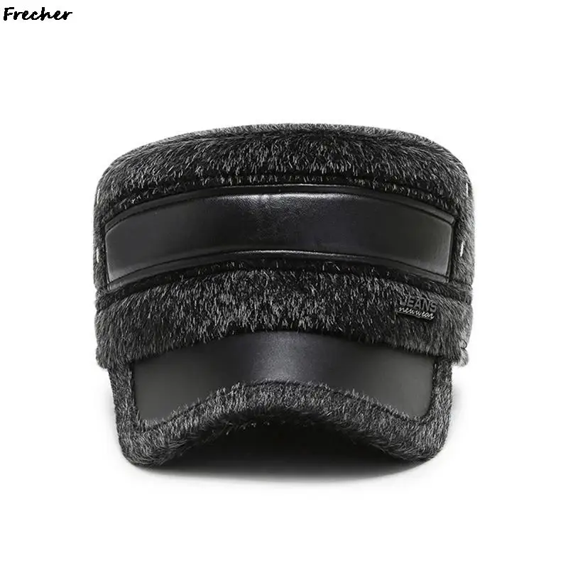 Winter Military Cadet Caps Male Fishing Climbing Hiking Woolen