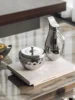Nordic Stainless Steel Bottle with Lid, Jewelry Jar, Decorative Boxing Storage Box, Room Table, Strawberry Shape 1