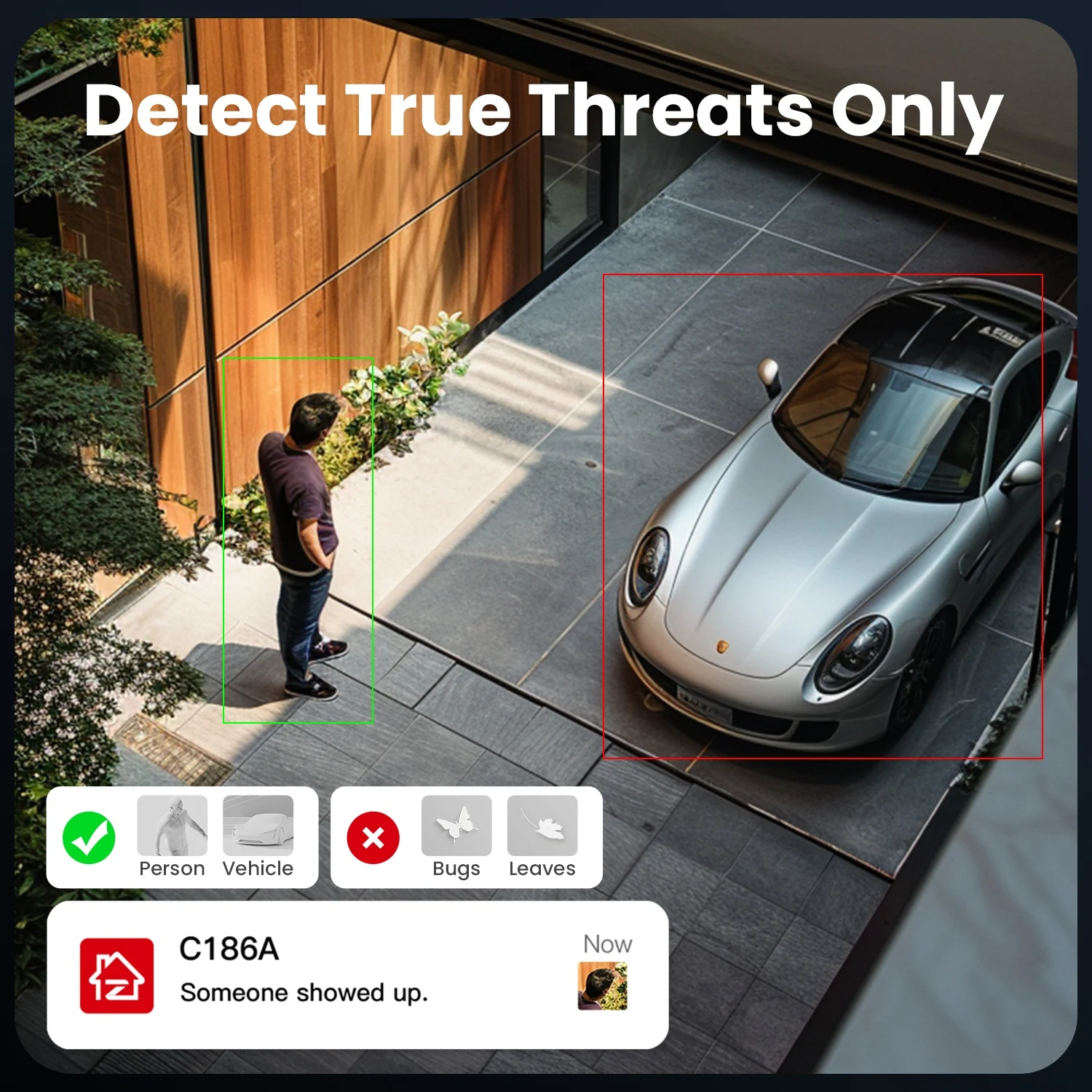 Camera de surveillance avec alarme sonore