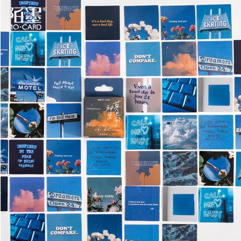 46 Pz/Scatola Blue Cloud Sky Adesivi Decorativi Mini Adesivi Artigianali Scrapbooking Diario Fai Da Te Album Diario Adesivi Di Viaggio Planner