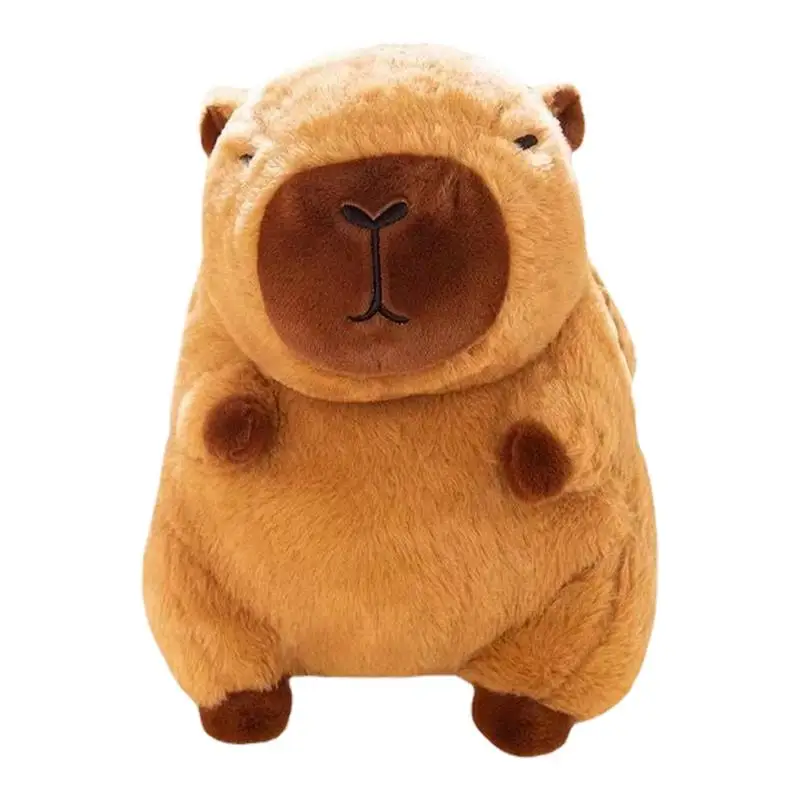 

Cartoon Capybara Hot Water Bottle Plush Cover Soft Cute Capybara Plush Hand Warmer Pillow Stuffed Animal Hand Filling Bag Winter