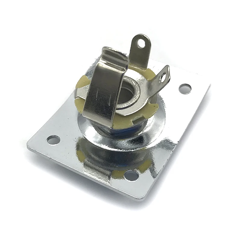 Rectangle Style Plate Guitar Bass 1/4 Output Input Jack Socket for Electric Guitar Black Gold Chrome Guitar Parts