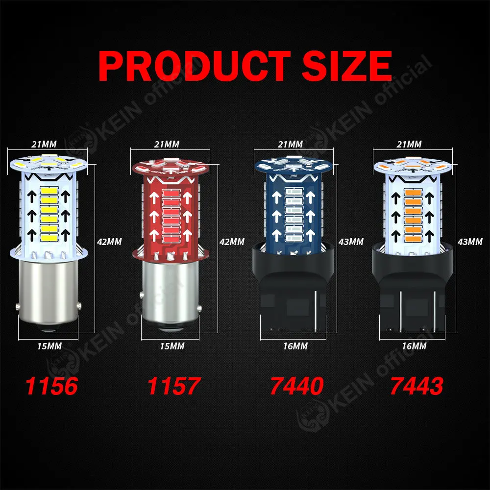KEIN ÷ ڵ LED 극ũ Ʈ, 1157 Ʈκ LED , P21W, 1156, BA15S, BAY15D, T20, 7440 7443  ,  õ,  , 2 