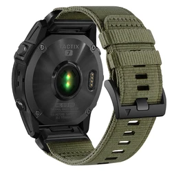 Nylon QuickFit Watchband - 26/22mm Universal Wristband Strap - QuickFit 26mm (Olive Flak)