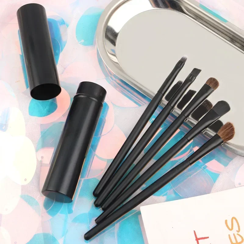5 Pc Makeup Brushes Tool Set Eyeshadow Concealer Eyebrow Lip Blending Beauty Make Up Skin-friendly Brushes Women Cosmestic Tool