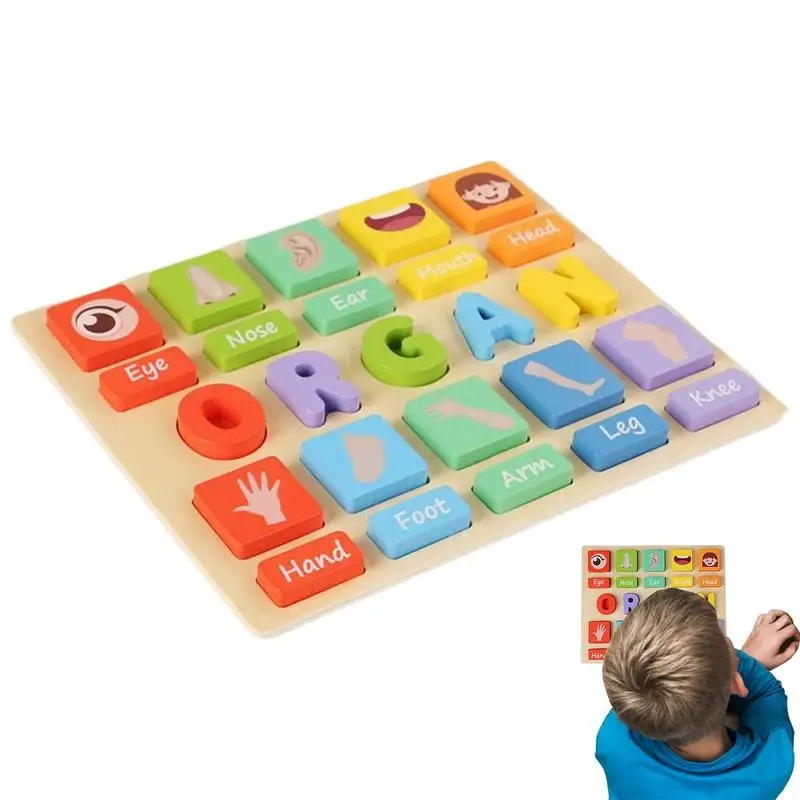 

Wooden Alphabet Puzzle Preschool Learning Activities Word Builders For Kids 3D Kindergarten School Supplies Preschool Learning