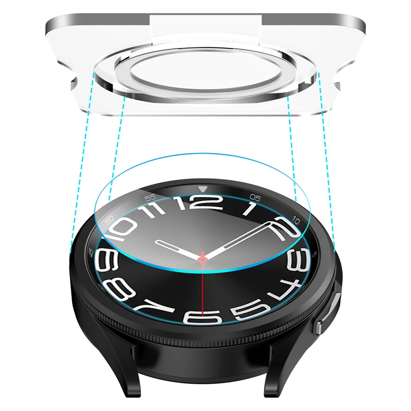 أداة محاذاة مع طبقة زجاج مقسى لساعة سامسونج جالاكس...