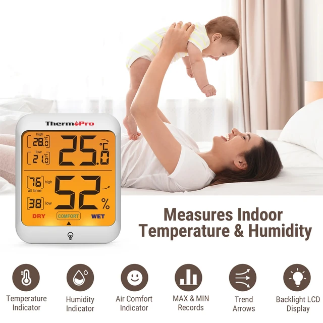 INKBIRD ITH-20 Digital Thermometer and Hygrometer Home Deco Thermometer  Thermopro Thermometer Humidity Gauge Monitor - AliExpress