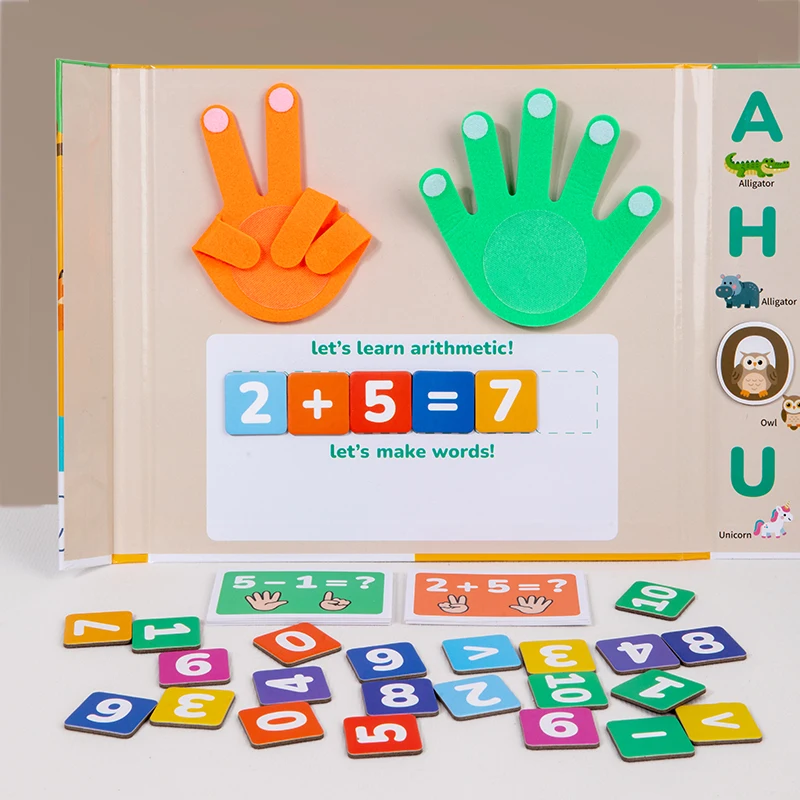 Magnetic Alphabet Montessori-Inspired Preschool STEM Toys finger operations  ABC Spelling Game Toddler Learning Early Education
