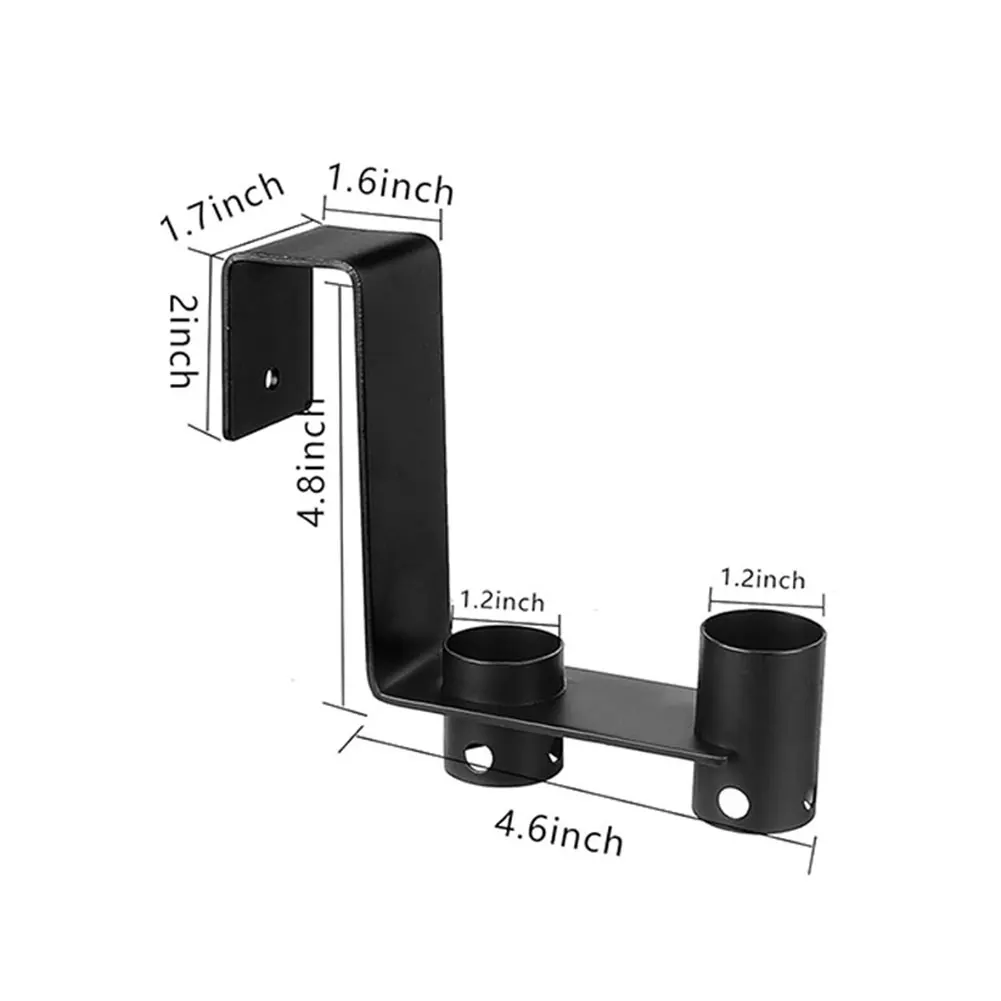 Metal Pool Tool Organizer Hooks for Pool Pole Brush Leaf Skimmer