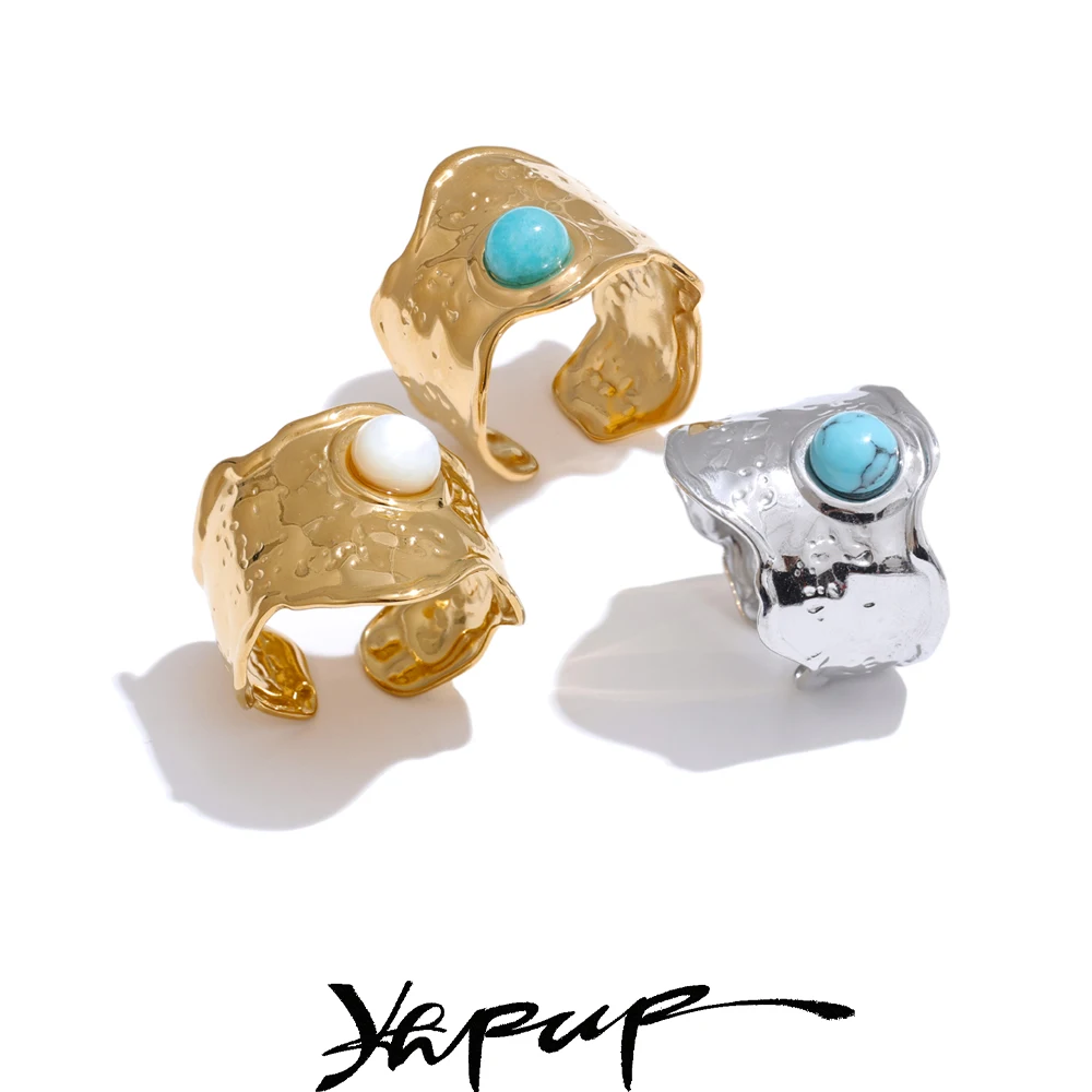 Yhpup Adjustable Stainless Steel Ring