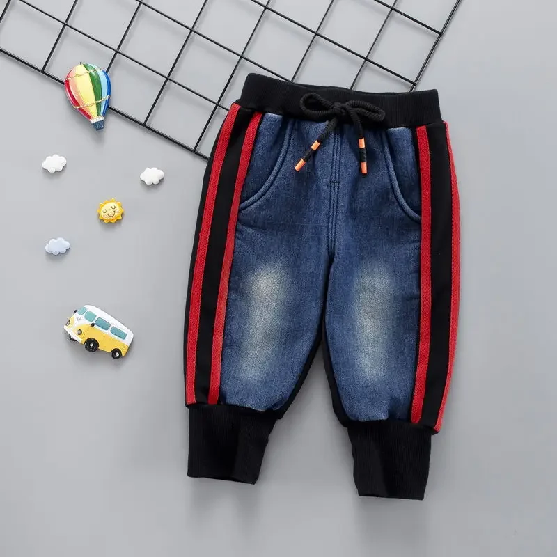 Brand Kids Cartoon Trousers Pant fashion girls and boys hole jeans kids fashion denim pants jean infant clothing kids denim jeans