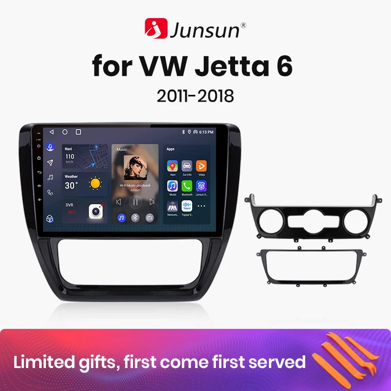 

Junsun V1 AI Voice Wireless CarPlay Android Auto Radio for VW Volkswagen Jetta 6 2011-2018 4G Car Multimedia GPS 2din autoradio