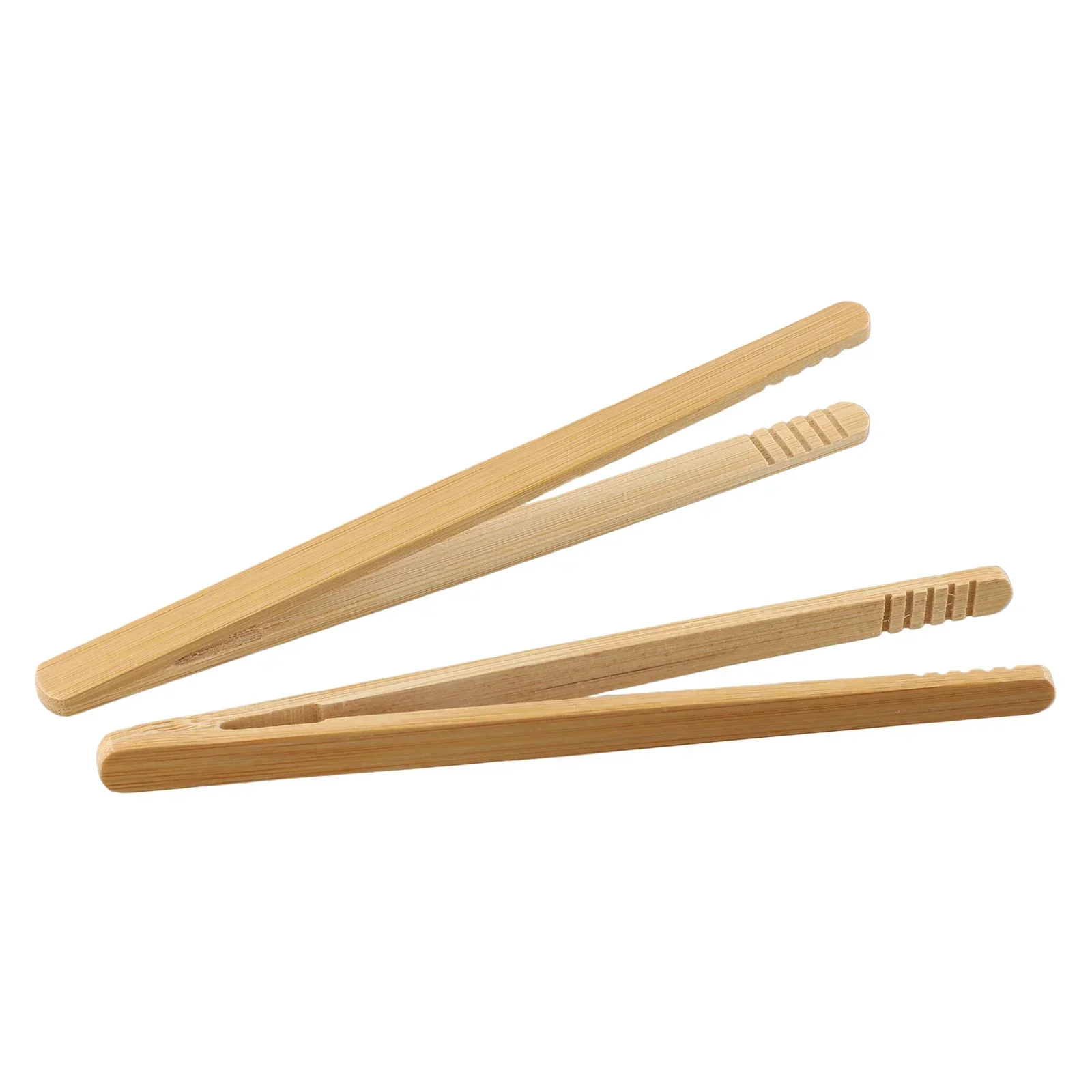 2Pcs Toaster Bamboo Tongs Multipurpose For Fruits Bread Pickles Cheese Bacon Toast Salad Tea Kitchen Utensil
