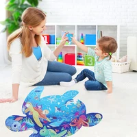Hahowa Animal Puzzle Toys For Kids Whale Turtle Jigsaw Children Puzzle Child Montessori Educational Games Toys Birthday Gifts 2