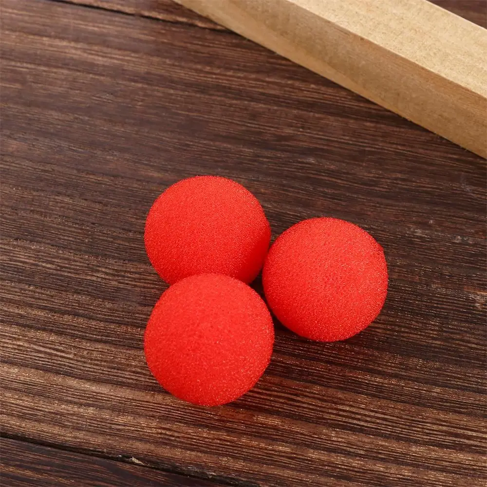 

Magician Large Sponges Illusion Comedy Close-Up Magic 2.5cm/3.5cm/4.5cm Red Magic Sponge Ball Finger Sponge Ball Magic Tricks