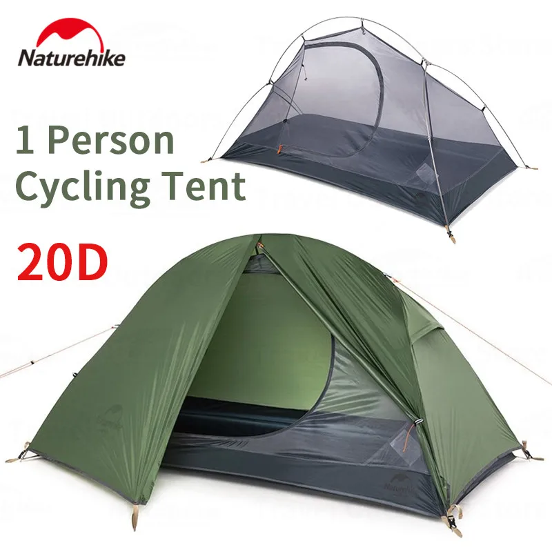 Naturehike Cycling Tent With Floor Mat Silicone Camping 20D