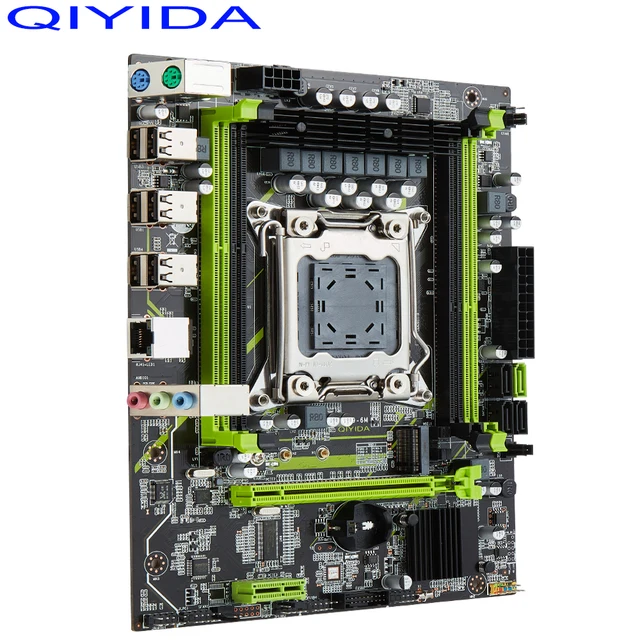 Qiyida X79 Motherboard LGA 2011 USB2.0 SATA3 Support REG ECC Memory And Xeon E5 Processor 4DDR3 PCI-E NVME M.2 3