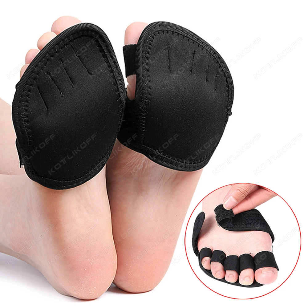 2/4 PCS Einstellbare 5 Finger Halb Palm Vorfuß Kissen Daumen Zehe Eversion Überlappende Hammer Geformte Zehen Splitter Fuß pflege Werkzeuge – Detail 2