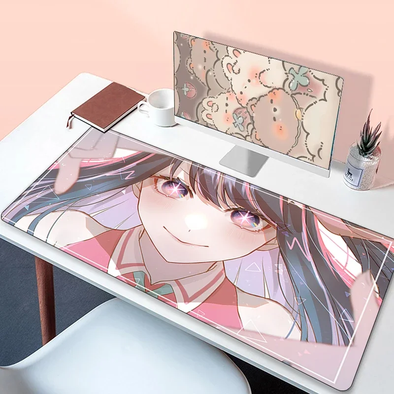 thumbnail image 1 of Mause Pad Hoshino Ai Accesorios para Juegos de Pc Oshi No Ko Mausepad Gamer Cabinet Mouse Mats Deskmat alfombrilla de goma alfombrilla para ratón teclado Xxl, 1 of 5