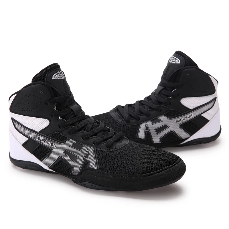 32-47# Unisex Wrestling Shoes KID Adolescents Professional Training Competition Shoes Adult Boxing Squat Hard Pull