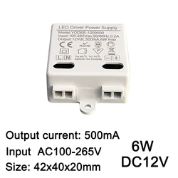 Constant Voltage LED Power Supply for Lighting Applications, DC12V (6W)