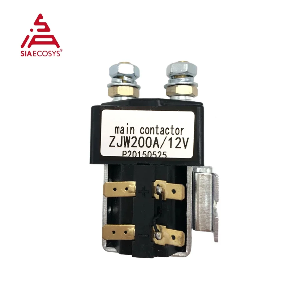 SIAECOSYS ZJW 48-72V 200A Main Contactor For Electric Scooter tesys contactor auxiliary contact module 2no 2nc 125 to 200a 4 pole contactor according to en50012 ladn22p