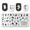 Stamp Plate MouTeen-181 Big Disney Lilo Stitch Nail Stamping Plates Manicure Set For Nail Art Stamper 4