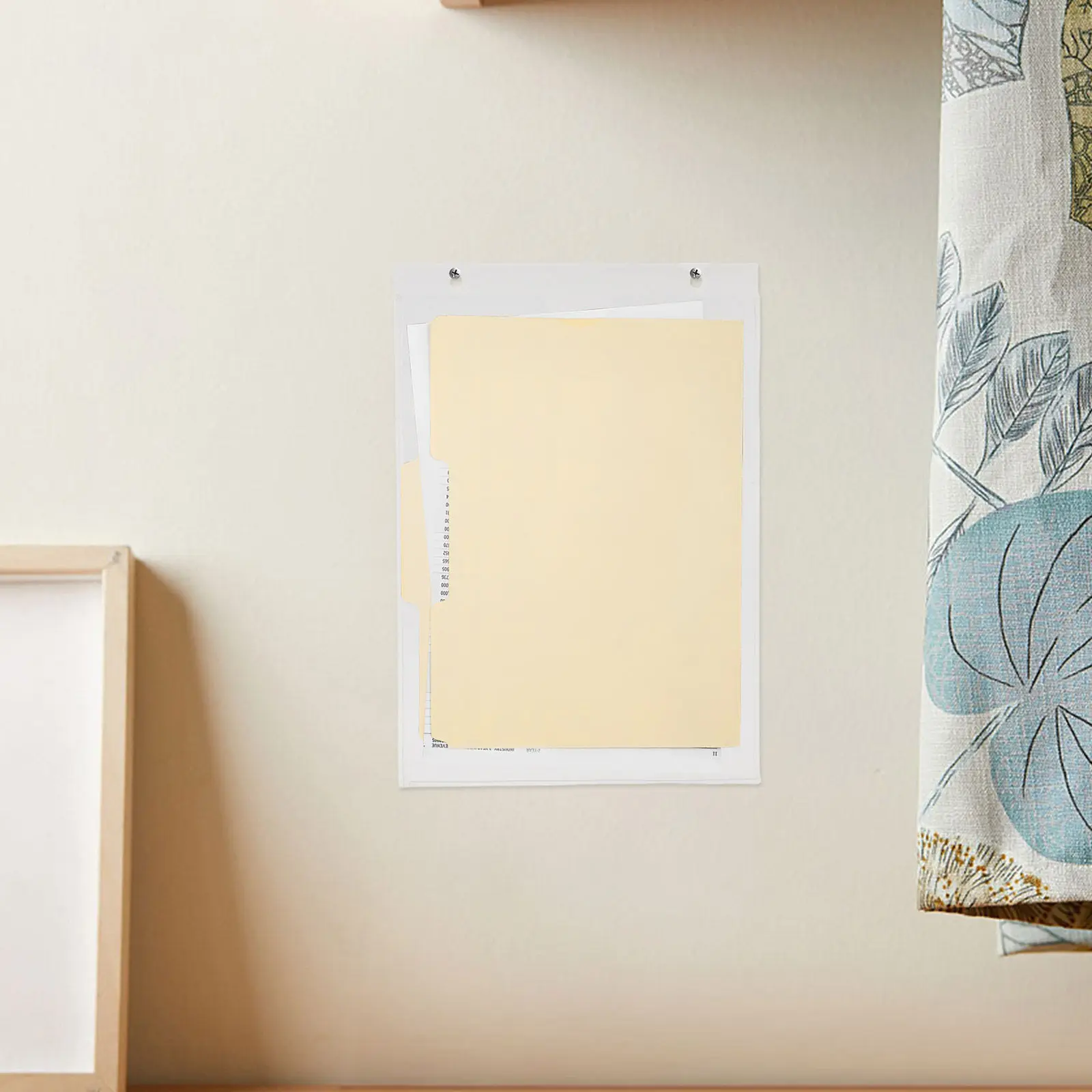 벽걸이형 투명 아크릴 잡지 정리대, 사무실용 파일 폴더 홀더, 소매점 문구 전시용 A4 전단지 디스플레이