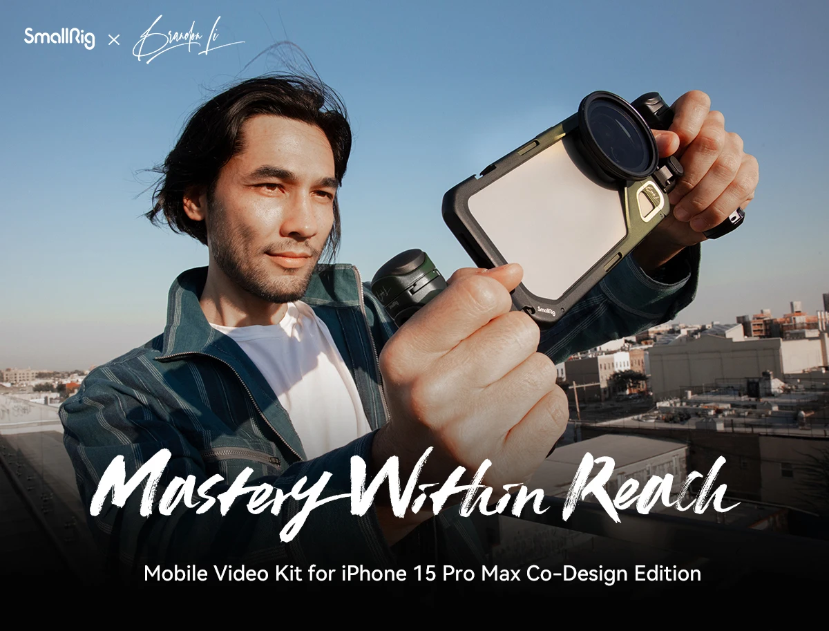 SmallRig x Brandon Li Mobile Video Kit for iPhone 15 Pro Max with Wireless Quick