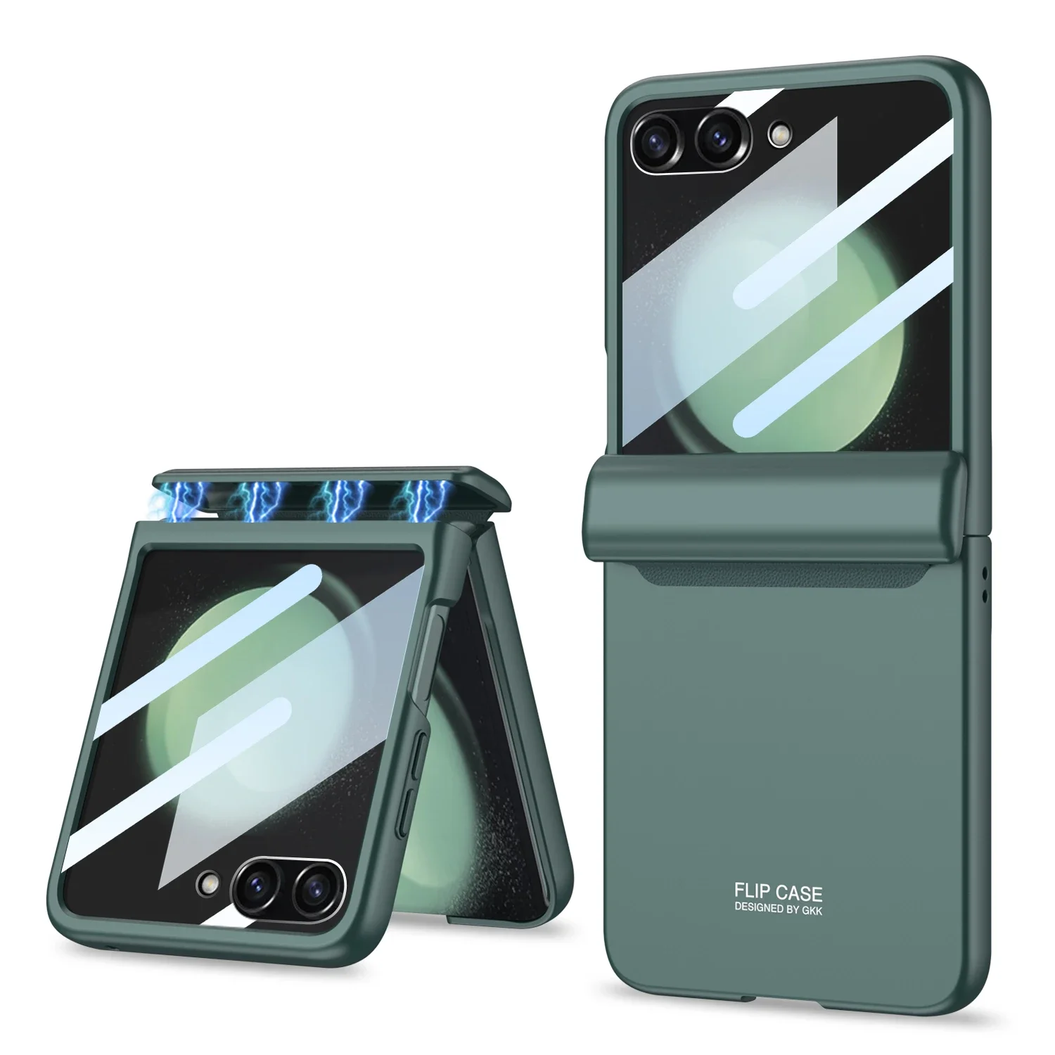 GKK Original Magnetic Hinge Case with Screen Protector - All-in-One Cover