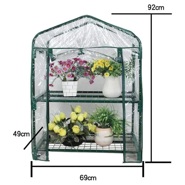 Kertészeti Kert A Kültéri Üvegházak, Amelyek Szerkezete Üvegházak Ültetéshez És Forróágyak Árnyékoló Hálófilm Az Üvegházakhoz D4Z6 - Image 4