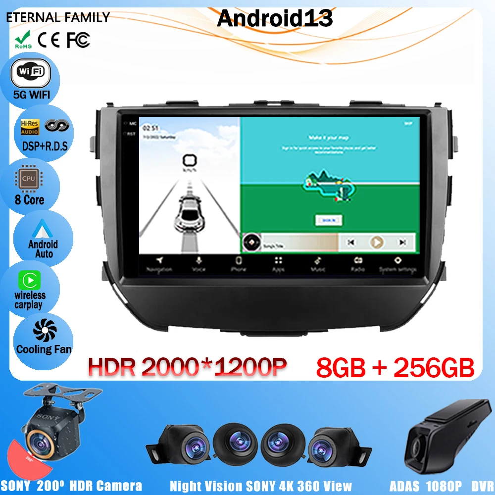 

Android 13 Radio For Suzuki Vitara Brezza 2016 - 2019 Auto Stereo Multimedia Player GPS Navigation 4G WIFI BT CPU HDR QLED 2Din