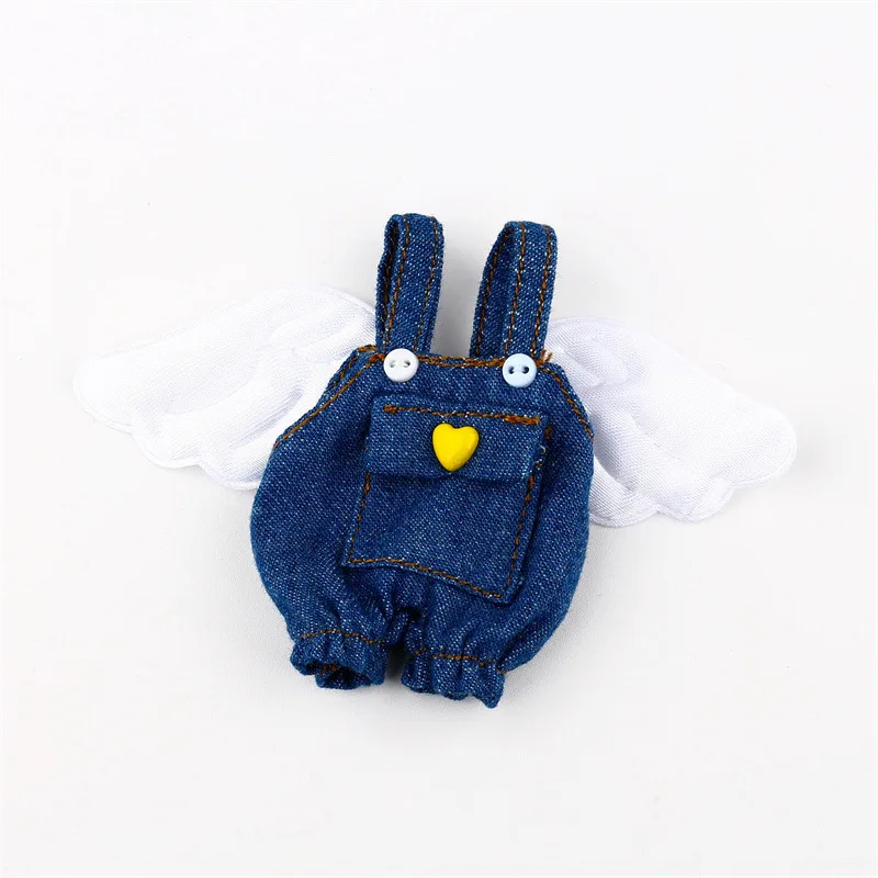 Ob11 Doll Denim Overalls Set Kawaii Doll Rompers Trousers Pants Clothes For Penny, Molly, Gsc,1/12 Bjd, Body9, Ymy, Obitsu 11