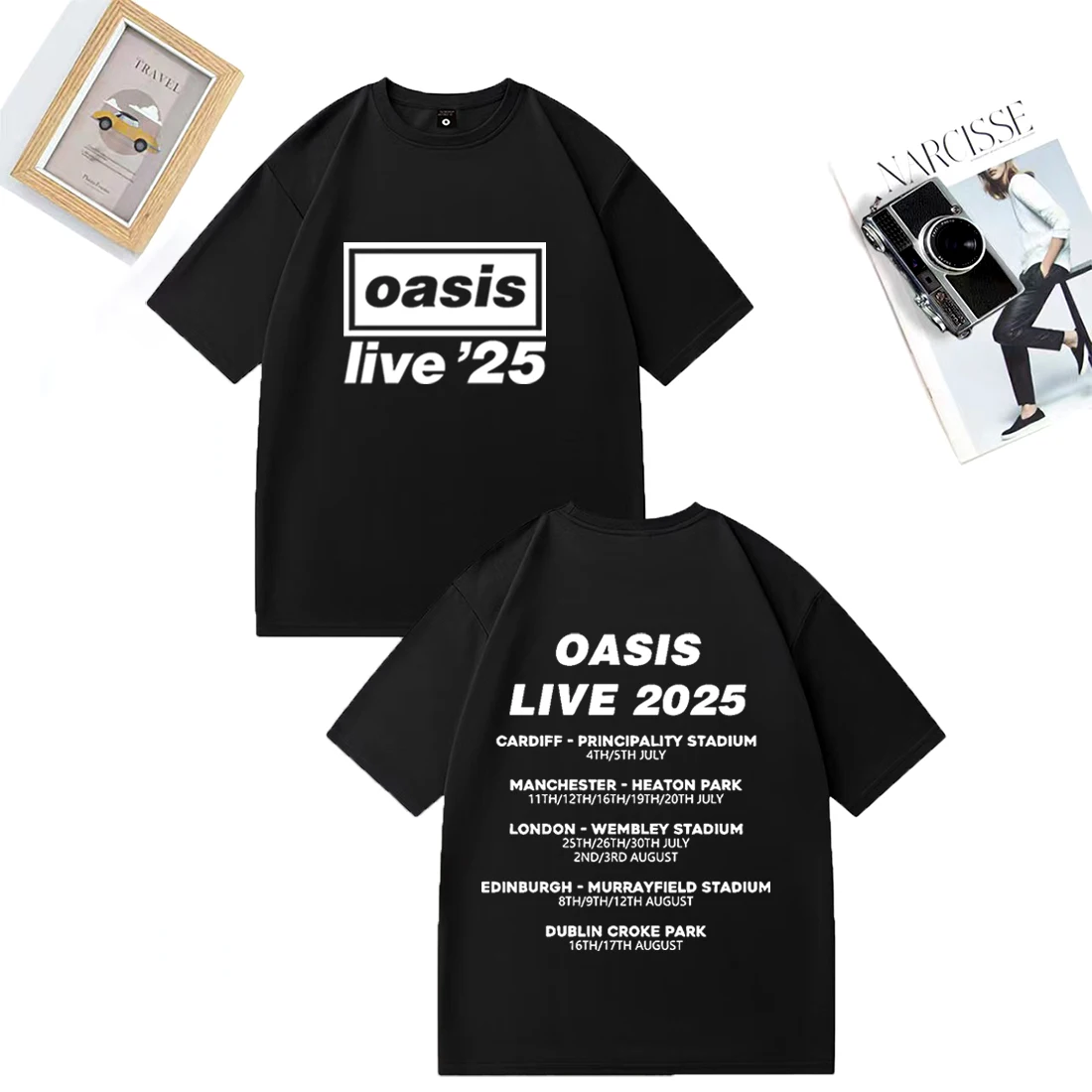 oasis live '25 Tシャツ Mサイズ 黒　マンチェスター公演 oasis live '25 Tシャツ Mサイズ 黒 マンチェスター公演 - メルカリ