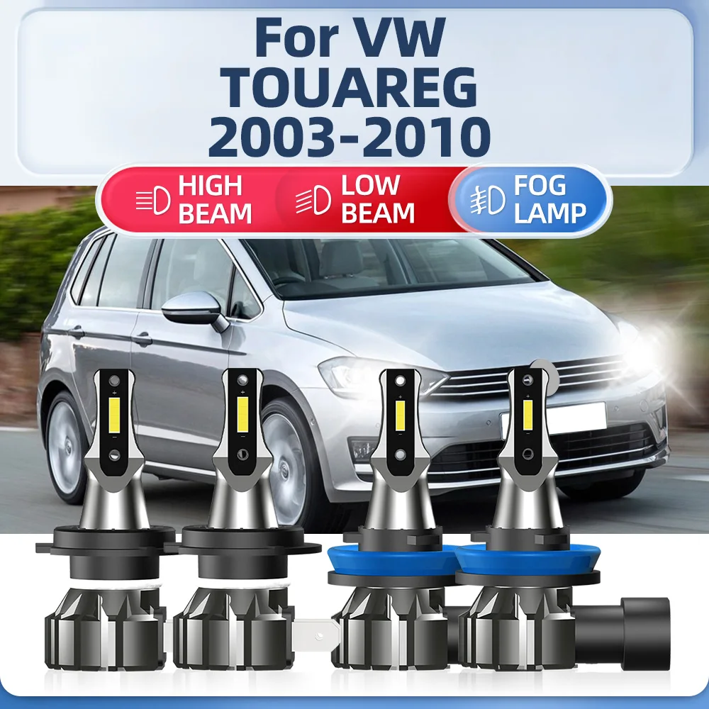 

LED Headlights 40000LM 240W Car Lights 12V Plug And Play Auto Lamps For VW TOUAREG 2003 2004 2005 2006 2007 2008 2009 2010
