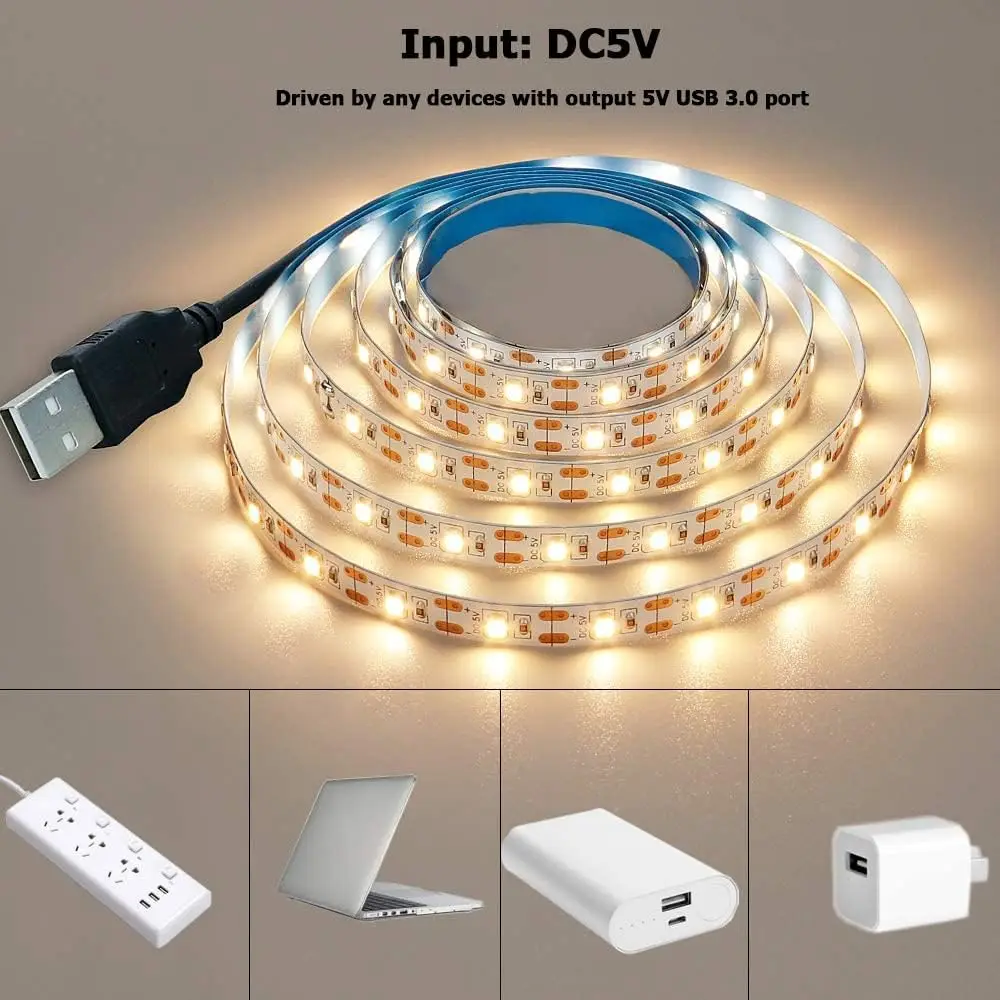 รูปสินค้า LED แถบ 2835 สีขาวอุ่น ตกแต่งบ้าน 1-5 เมตร
