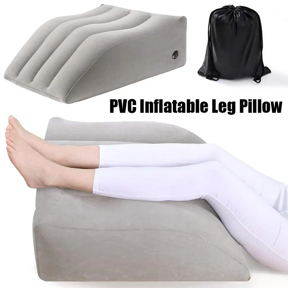 Portable Inflatable Elevation Wedge Leg Foot Pillow Elevation Camping Car  Inflatable Bed Wedge Leg Lift Pillow Leg Lift Cushion