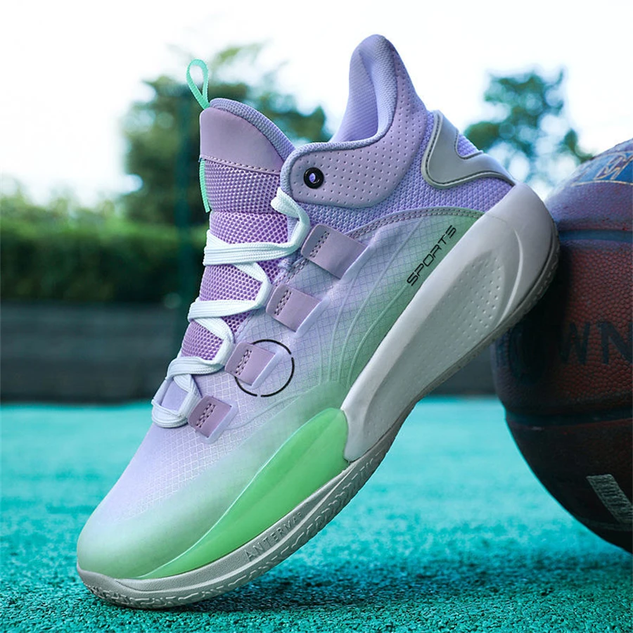 New Arrival Sonic speed 9 Men Basketball Shoes Breathable Non-slip Basketball Sneakers Shock-absorbing Sport Shoes Purple