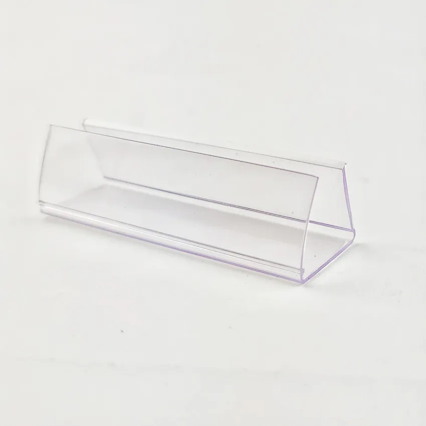 50pcs Plastic Snap Clips Sign Price Card Display Holders for Wood Board Shelves