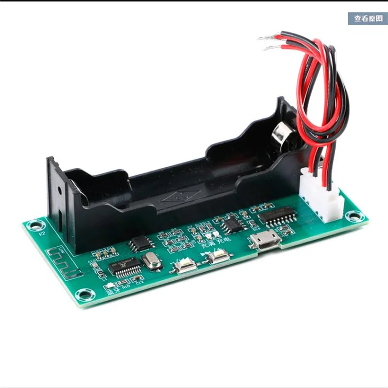 

PAM8403 Bluetooth Digital Power Board 2 * 5W Dual Channel Audio Amplifier Module Onboard Lithium Battery Holder