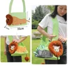 Pet Canvas Shoulder Bag Lion Shaped Dog Carrier Comfortable Cats Carrying Pouch Handbag Puppy Messenger Bag For Outdoor Travel 5