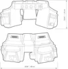 TOUGHBUILT TB-304-4 Handyman Tool Belt 12 Pockets 4-in-1 Builder's Tool Kit Set Thick and Wear-resistant Toughbuilt Storage Bag 2