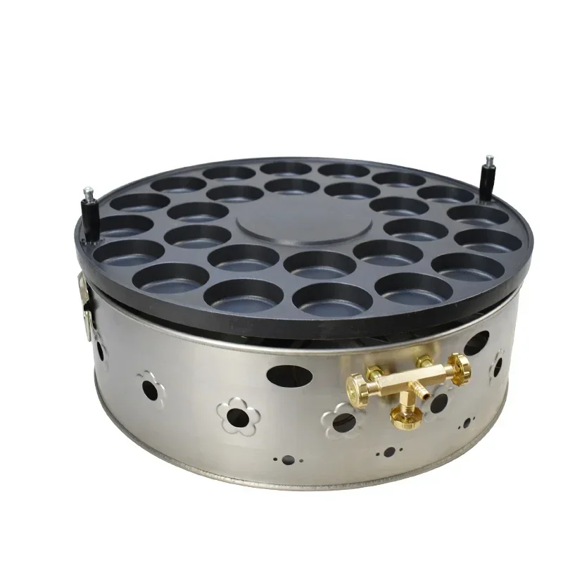 Multifunctional Gas Egg Burger Stove Ring Type Strong Heating Double Control Switch Egg Burger Machine 5