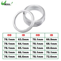 UXCELL 4pcs OD 78.1mm to ID 63.5mm 64.1mm 66.1mm 66.9mm 72.6mm Car Hub Centric Rings Wheel Bore Center Spacer Accessories 1