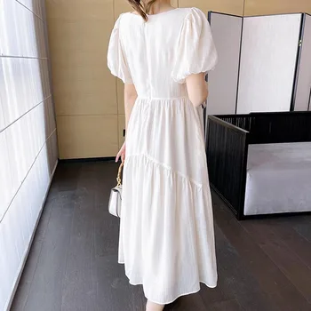 New Maternity Dresses Summer Fashion A-line Loose Short Sleeve Skirt Pregnant Women Clothing Pregnancy Mom Printed Doll Dress 5