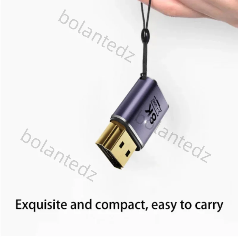 90 Degree Angled UHD Extension Converter Adapter Mini /Micro HDMI Male to HDMI 2.1 Female Support 8K 60hz HDTV hdmi extension adapter