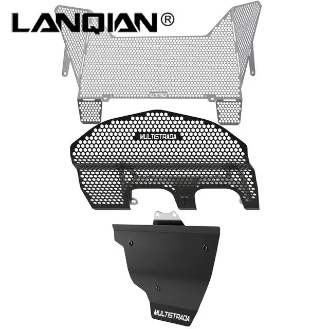 

For Ducati Multistrada V4 Pikes Peak S Sport Rally 2021 2022 2023 Motorcycle Aluminum Radiator Grille Guard Cover Protection