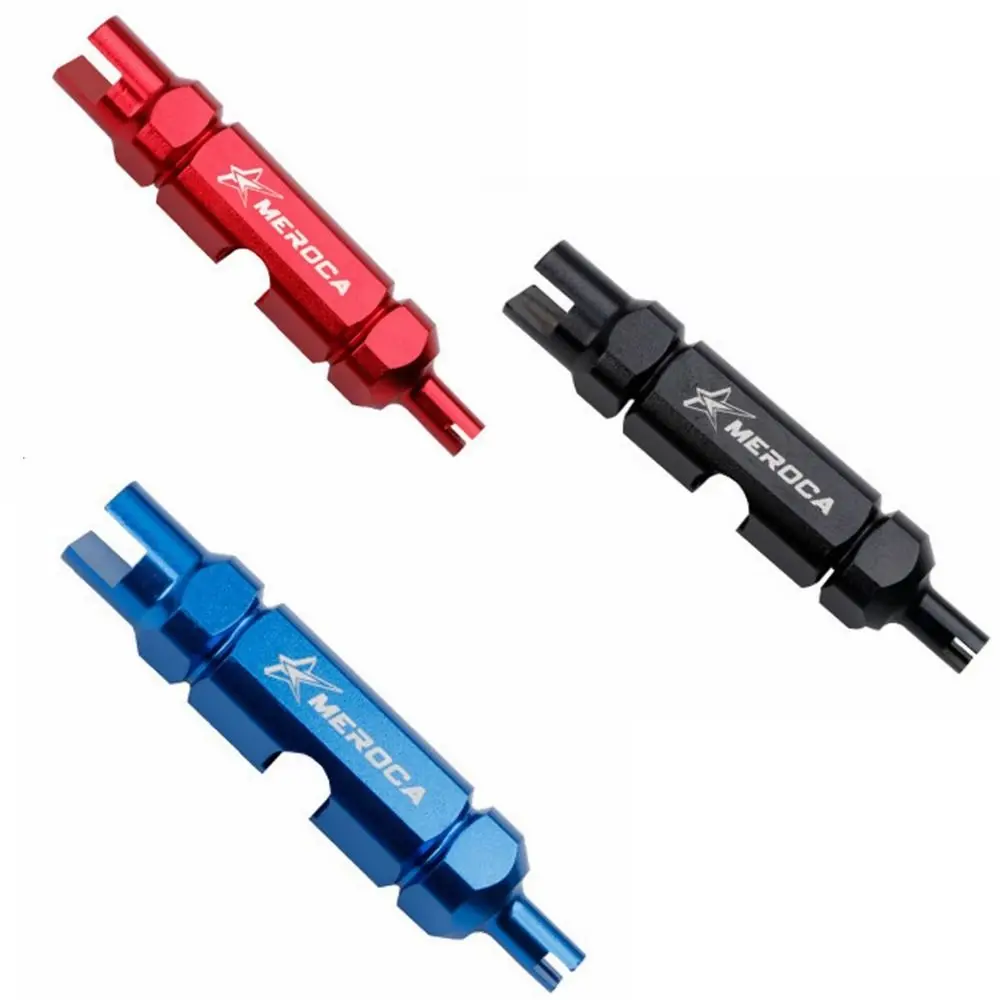 

Разборка Schrader Valve Tool алюминиевый сплав 3 в 1 воздушный сопло гаечный ключ CNC вращение призматической формы