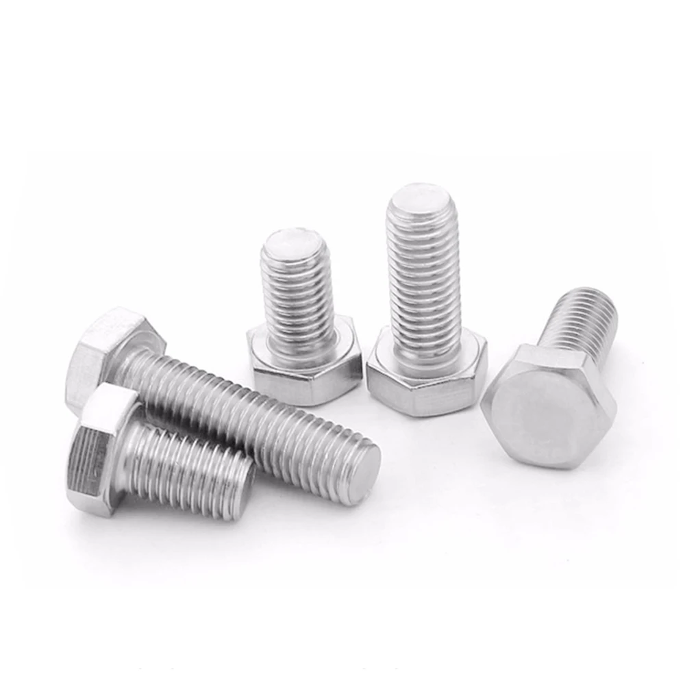 【Exclusive】 5-100Pcs/Lot Aluminium Alloy M5M6M8M10M12M16 Hexagon Bolt Din933 Mountain Bike Antirust Hexagonal Screw.
